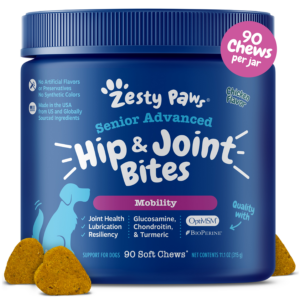 Zesty Paws Advanced Hip & Joint Bites Soft Chews for Dogs 90 Count