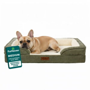 FurHaven Plush Orthopedic Sofa Dog Bed - Medium