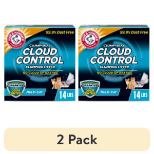 ARM & HAMMER Cloud Control Multi-Cat Clumping Cat Litter with Hypoallergenic Light Scent, 14 lb