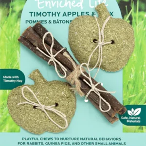 Oxbow Enriched Life Timothy and Apple Sticks Chews for Small Animals