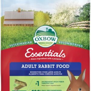 Oxbow Essentials Adult Rabbit Food, All Natural Pellets for Rabbits, 10 lb