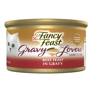 Purina Fancy Feast Grilled Kitten Food, Wet Cat Food, Beef Feast in Gravy, 3 oz Can