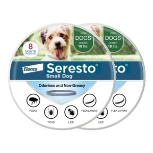 Seresto Vet-Recommended 8-Month Flea & Tick Prevention Collar for Dogs