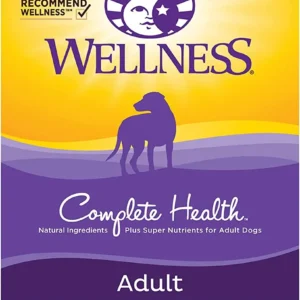 Wellness Complete Health Dry Dog Food, Wholesome Grains, Natural, Chicken & Oatmeal, (30-Pound Bag)